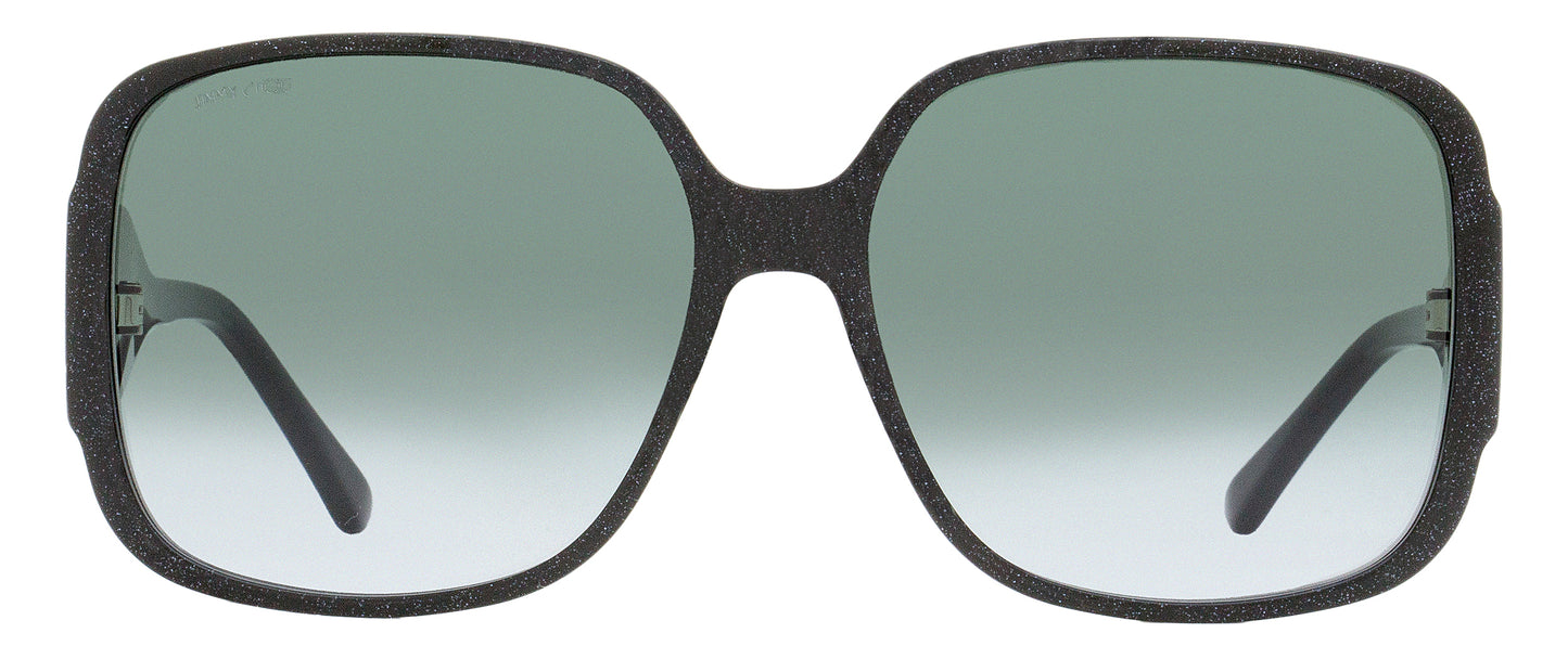 Jimmy Choo Square Sunglasses Tara/S DXF9O Black/Silver/Glitter 59mm