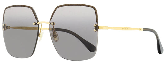 Jimmy Choo Square Sunglasses Tavi/S 2F79O Gray/Gold 60mm