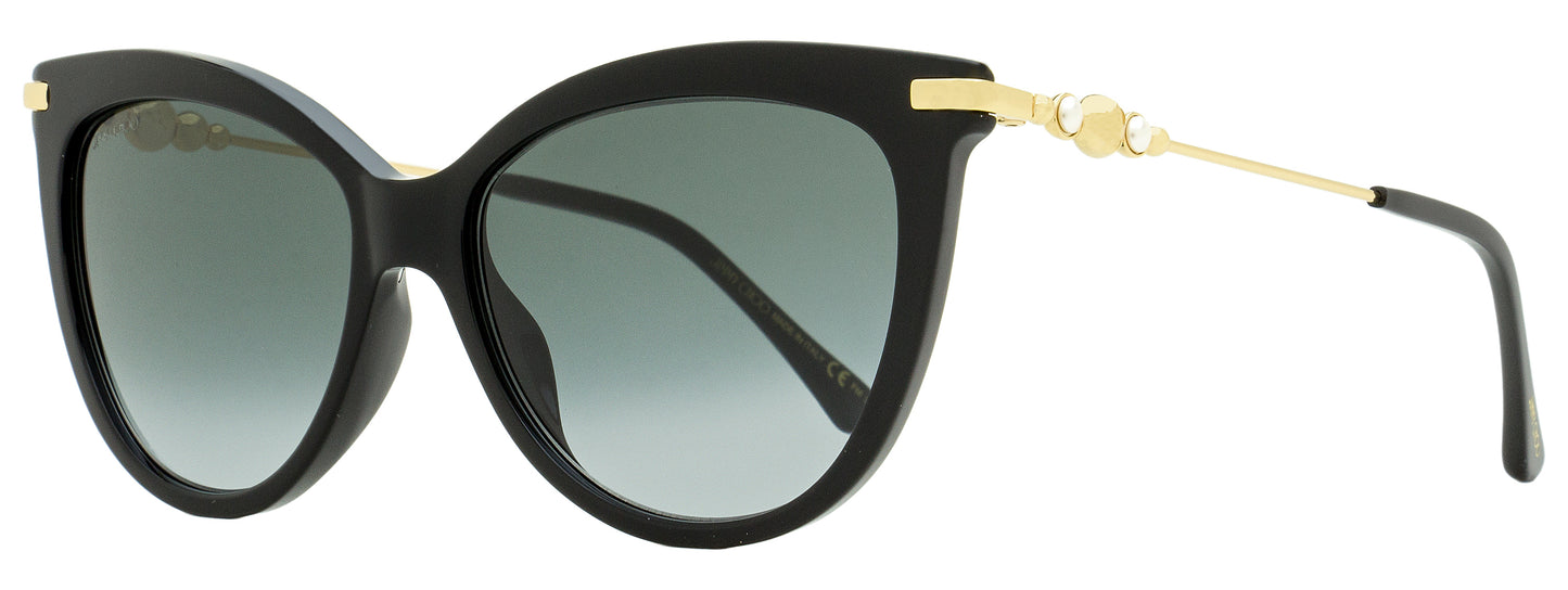 Jimmy Choo Cat Eye Tinsley /G Sunglasses 8079O Black/Gold 56mm