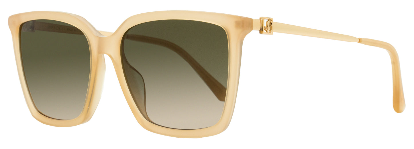 Jimmy Choo Square Sunglasses Totta /G FWMHA Nude/Gold 56mm