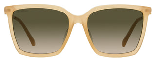Jimmy Choo Square Sunglasses Totta /G FWMHA Nude/Gold 56mm