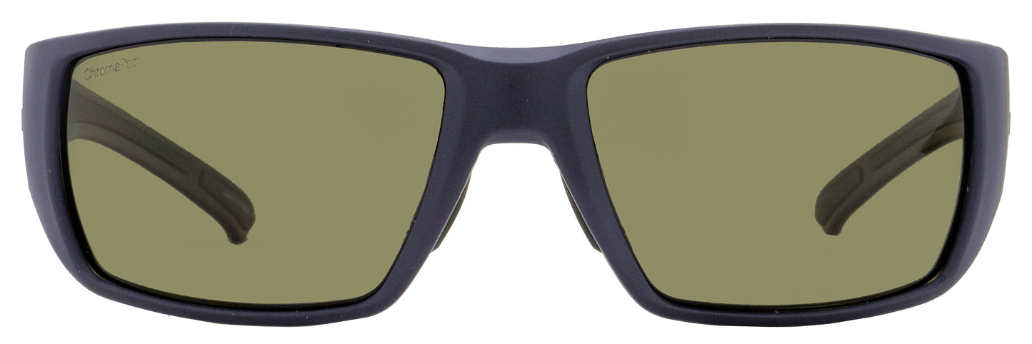 Smith Wrap Sunglasses Transfer FLLL7 Matte Dark Blue Polarized 63mm