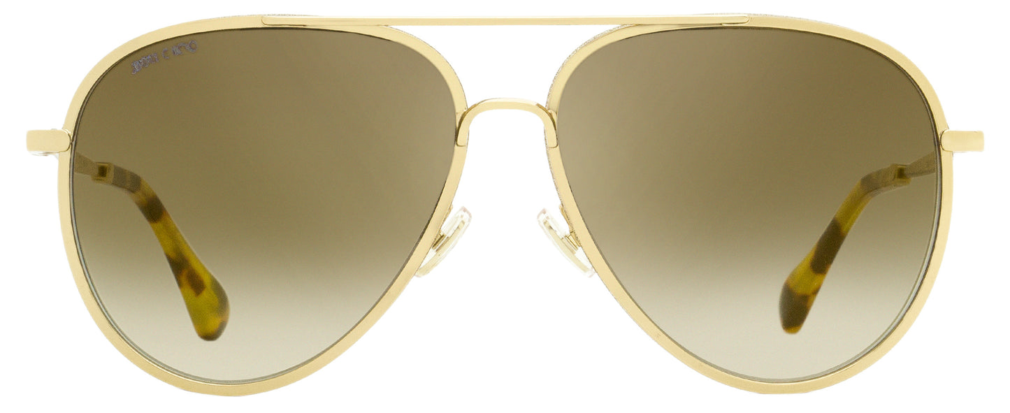 Jimmy Choo Pilot Sunglasses Triny/S J5GJL Gold/Honey Havana 59mm
