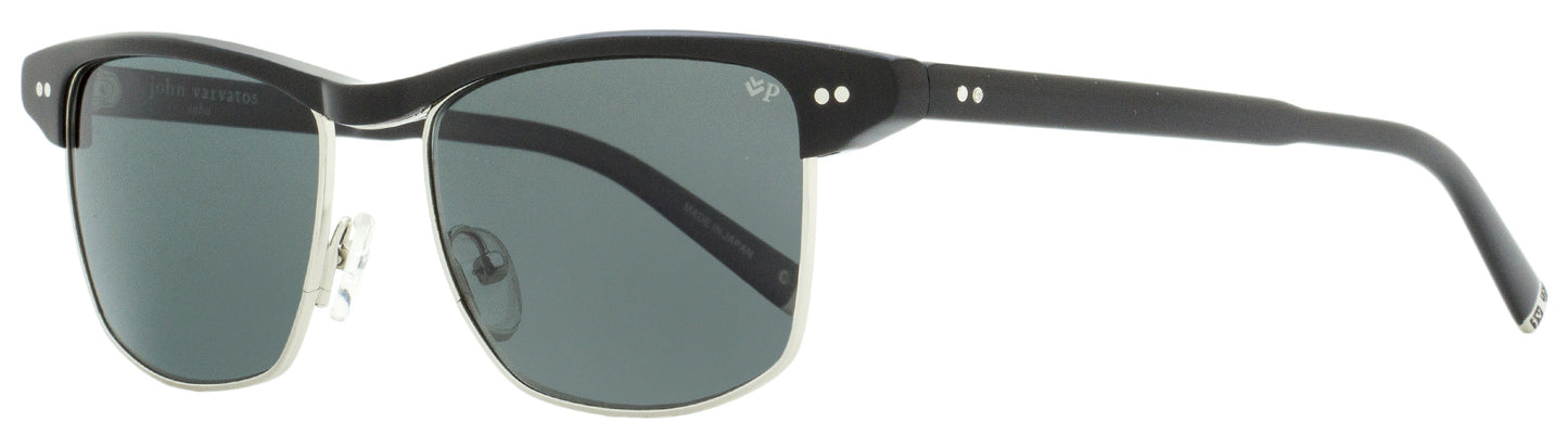 John Varvatos Cash Sunglasses V606 BLA Black/Palladium Polarized 54mm 606