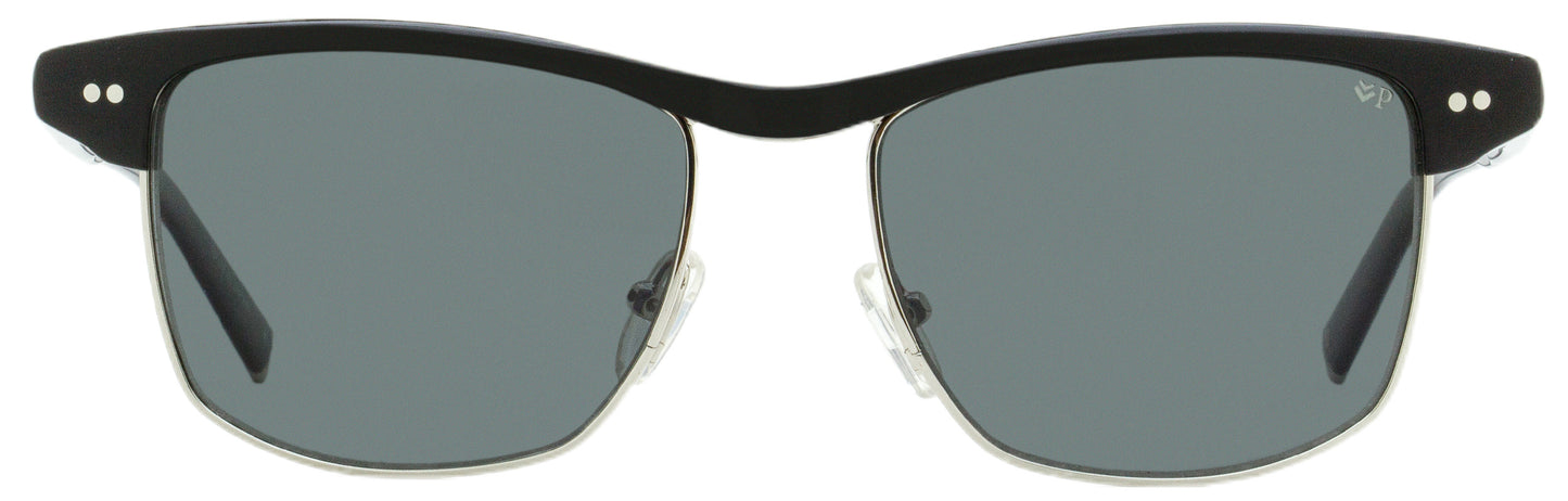 John Varvatos Cash Sunglasses V606 BLA Black/Palladium Polarized 54mm 606