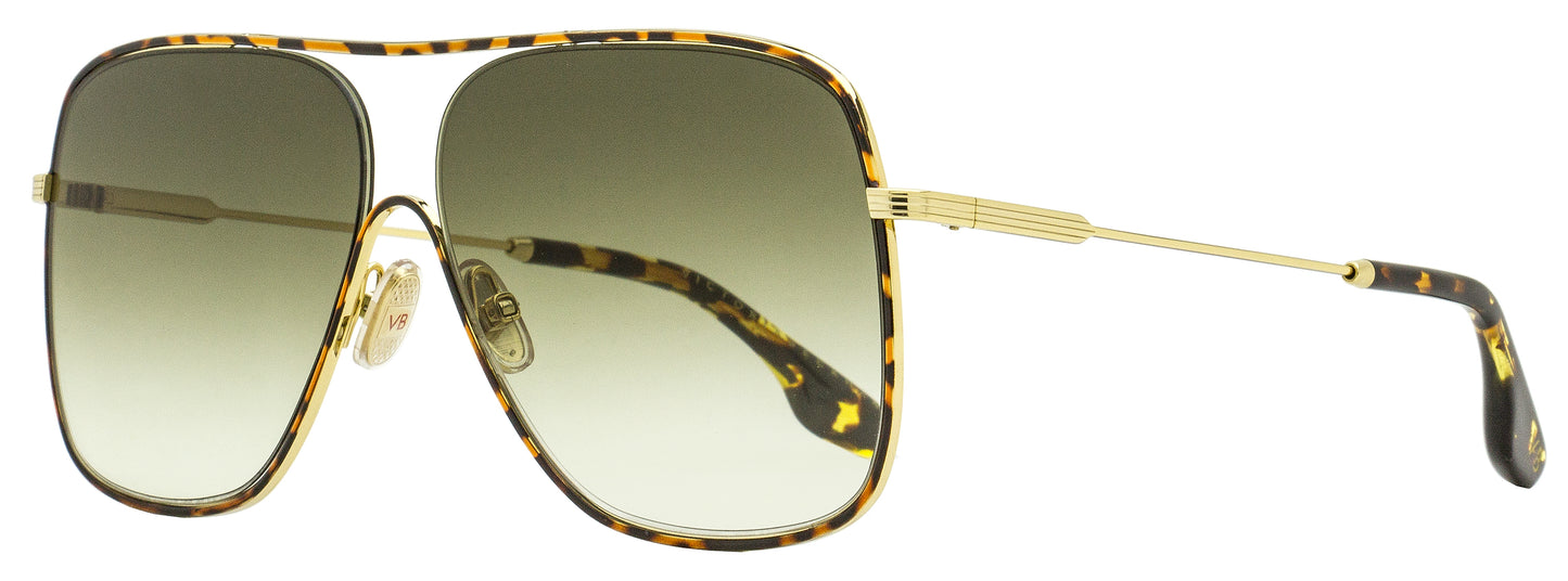 Victoria Beckham Navigator Sunglasses VB132S 214 Havana/Gold 61mm