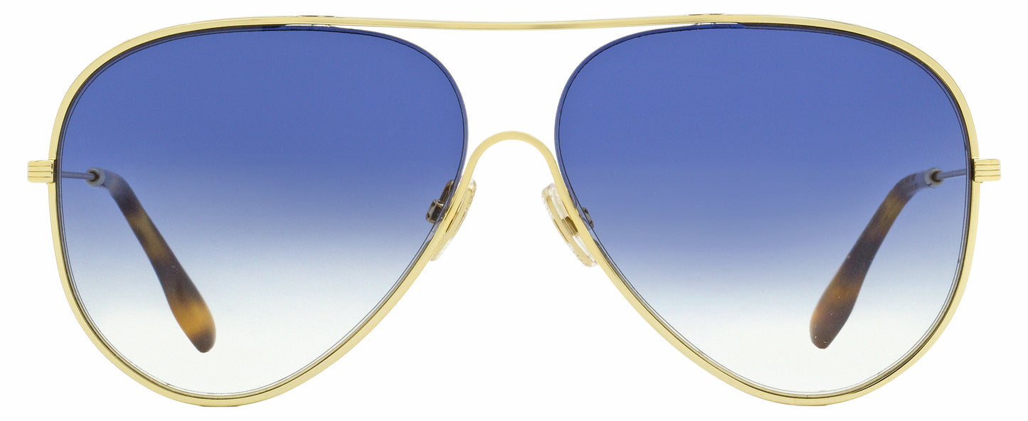 Victoria Beckham Pilot Sunglasses VB133S 706 Gold/Havana 61mm 133