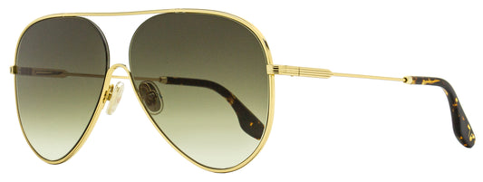 Victoria Beckham Pilot Sunglasses VB133S 713 Gold/Havana 61mm