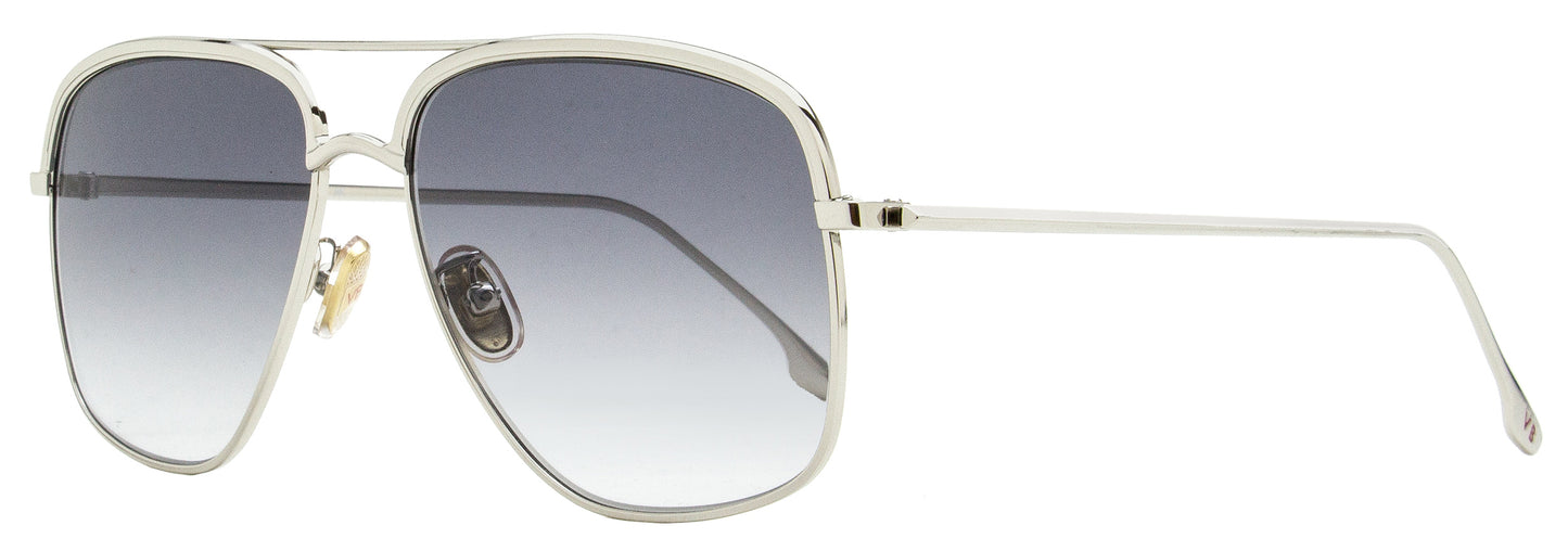 Victoria Beckham Navigator Sunglasses VB200S 040 Silver 57mm 200