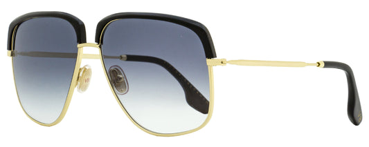 Victoria Beckham Navigator Sunglasses VB201S 717 Gold/Black 60mm 201