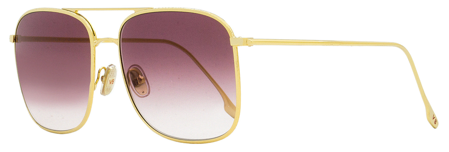 Victoria Beckham Square Sunglasses VB202S 712 Gold 59mm