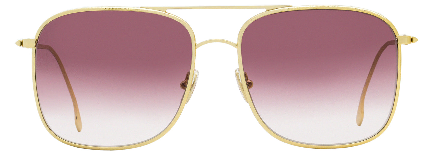 Victoria Beckham Square Sunglasses VB202S 712 Gold 59mm