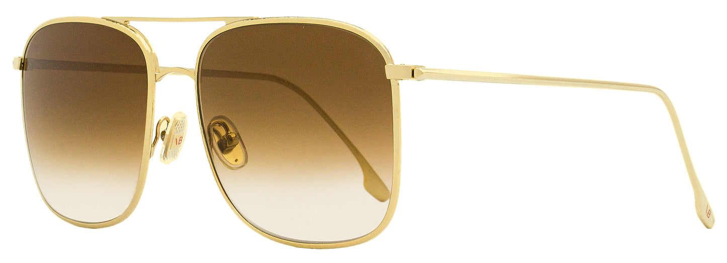 Victoria Beckham Square Sunglasses VB202S 733 Gold 59mm