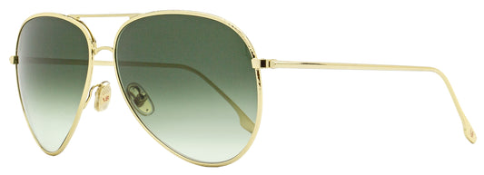 Victoria Beckham Pilot Sunglasses VB203S 713 Gold 62mm