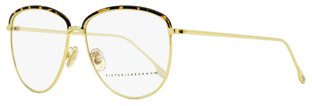 Victoria Beckham EYEGLASSES VB2100-716-58 New with case Victoria Beckham Tea Cup Eyeglasses VB2100 716 Gold/Tortoise  main image 3
