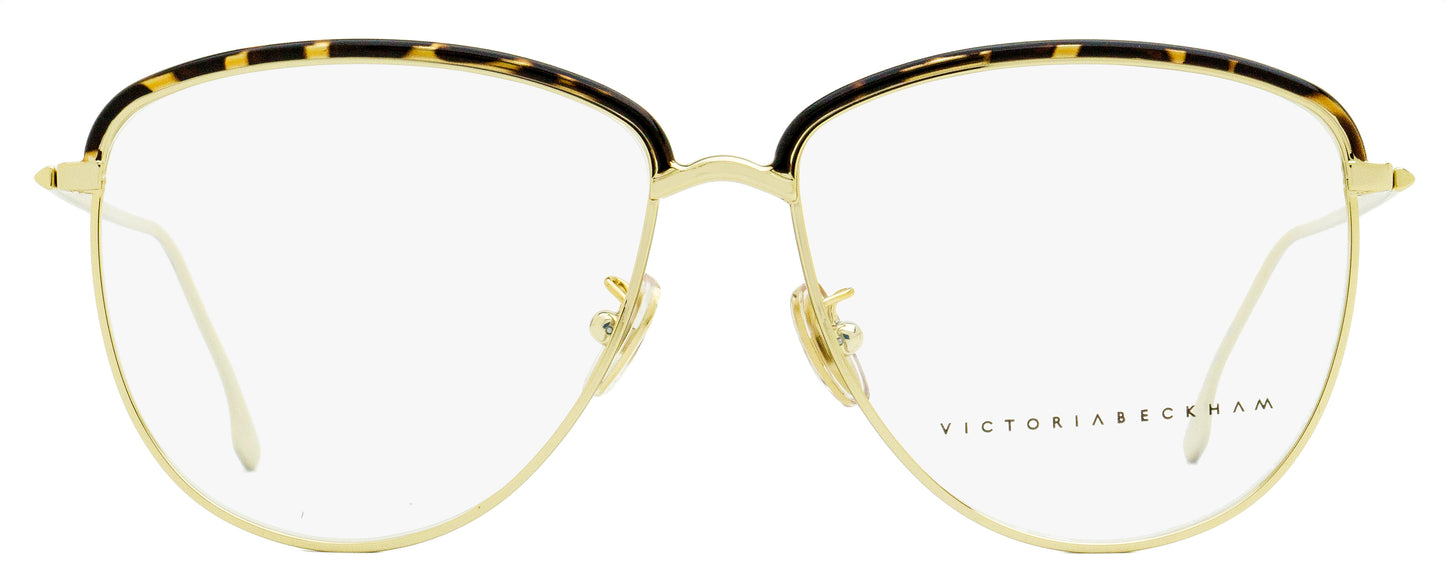 Victoria Beckham Tea Cup Eyeglasses VB2100 716 Gold/Tortoise 58mm