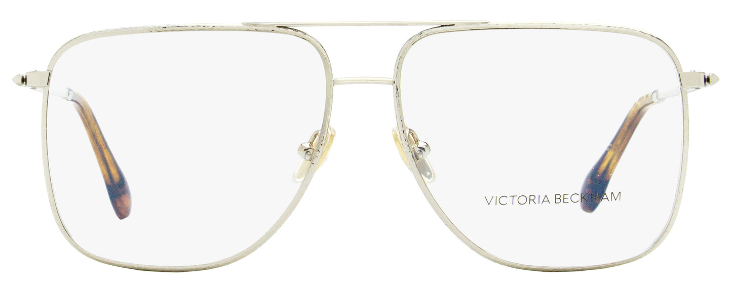 Victoria Beckham Navigator Eyeglasses VB2112 040 Silver/Brown 58mm 2112