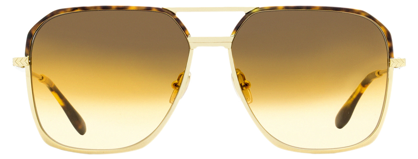 Victoria Beckham Navigator Sunglasses VB212S 712 Gold/Havana 59mm