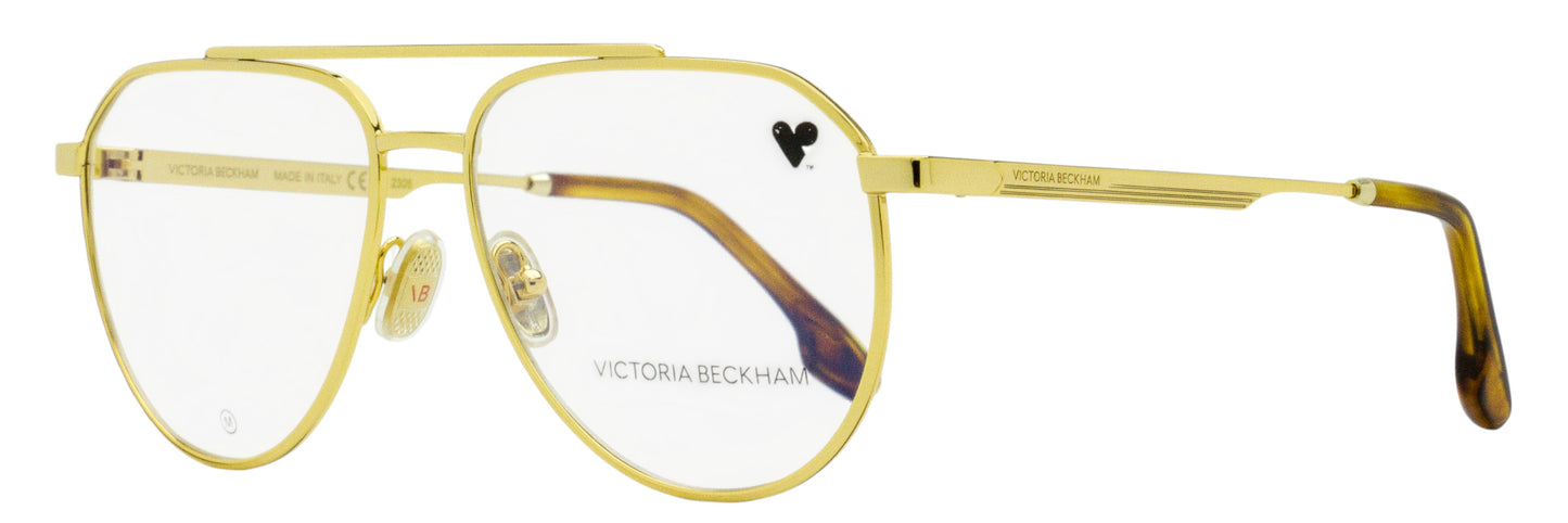 Victoria Beckham Aviator Eyeglasses VB2133 714 Gold 55mm