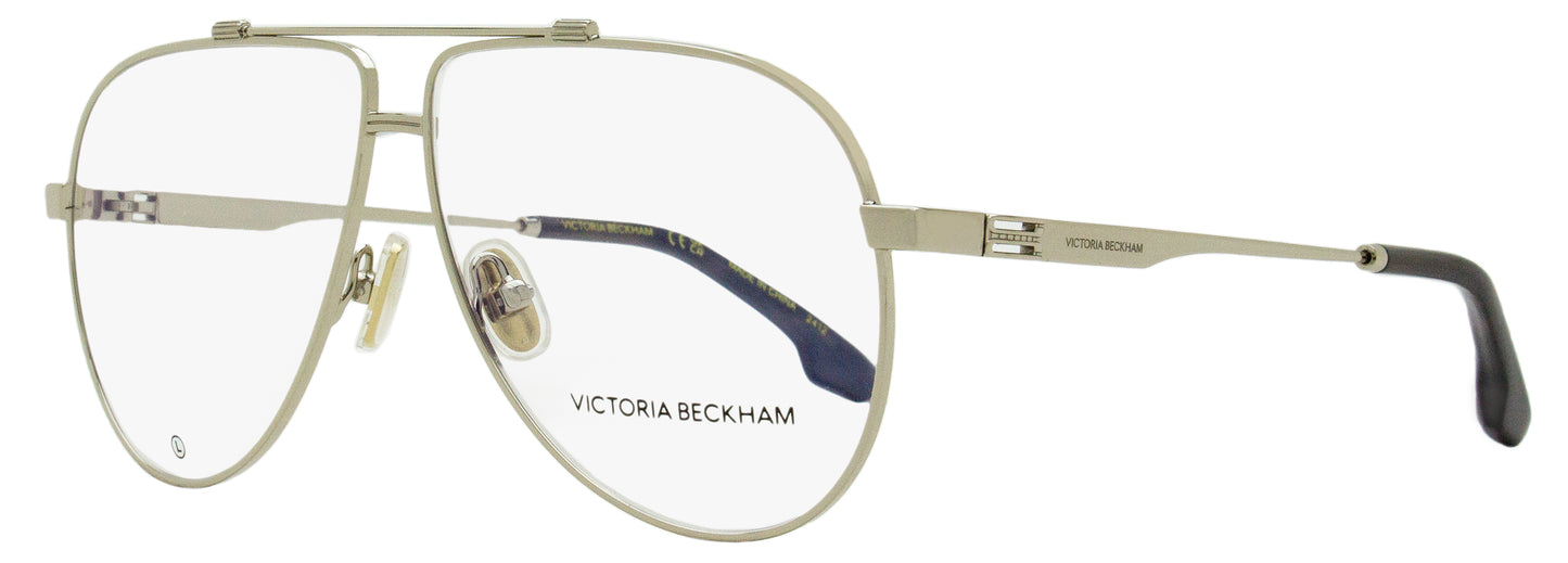 Victoria Beckham Pilot Eyeglasses VB2137 040 Silver 59mm