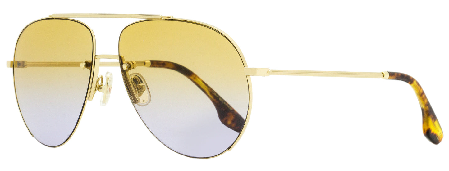 Victoria Beckham Pilot Sunglasses VB213S 723 Gold/Havana 61mm 213