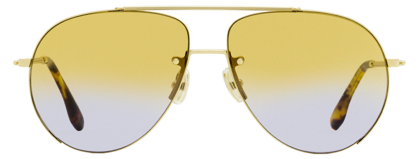 Victoria Beckham Pilot Sunglasses VB213S 723 Gold/Havana 61mm 213