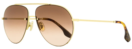 Victoria Beckham Pilot Sunglasses VB213S 725 Gold/Havana 61mm 213