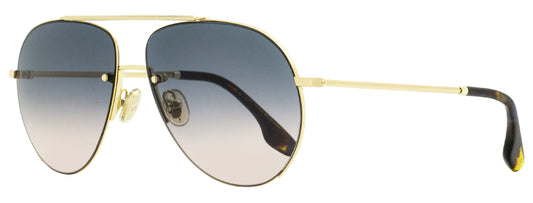 Victoria Beckham Pilot Sunglasses VB213S 756 Gold/Dark Havana 61mm 213