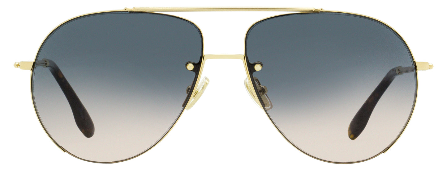 Victoria Beckham Pilot Sunglasses VB213S 756 Gold/Dark Havana 61mm 213