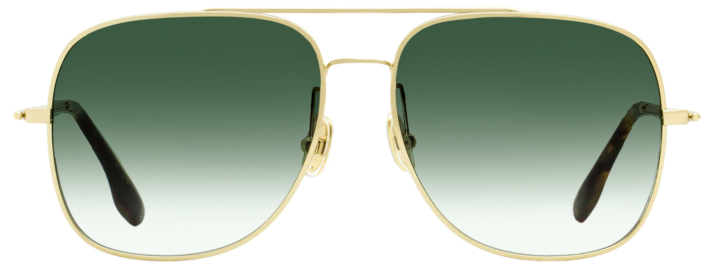 Victoria Beckham Navigator Sunglasses VB215S 700 Gold/Havana 59mm