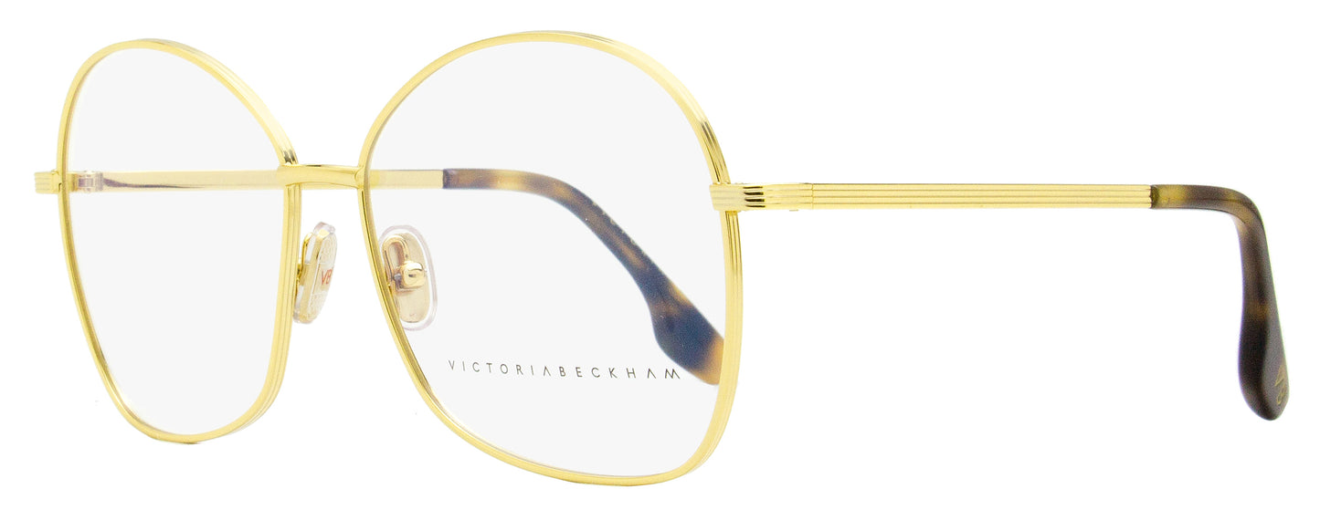 Victoria Beckham Angular Eyeglasses VB220 714 Gold 58mm 220