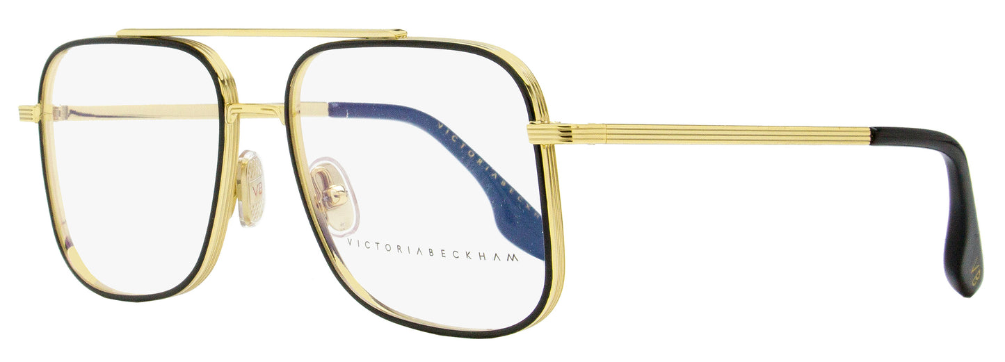 Victoria Beckham Navigator Eyeglasses VB221 011 Gold/Black 55mm 221