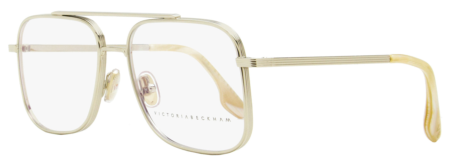 Victoria Beckham Navigator Eyeglasses VB221 715 Light Gold 55mm 221