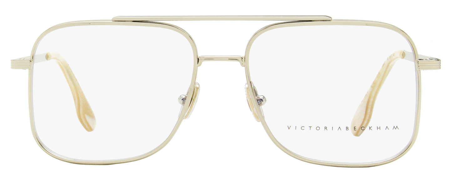 Victoria Beckham Navigator Eyeglasses VB221 715 Light Gold 55mm 221