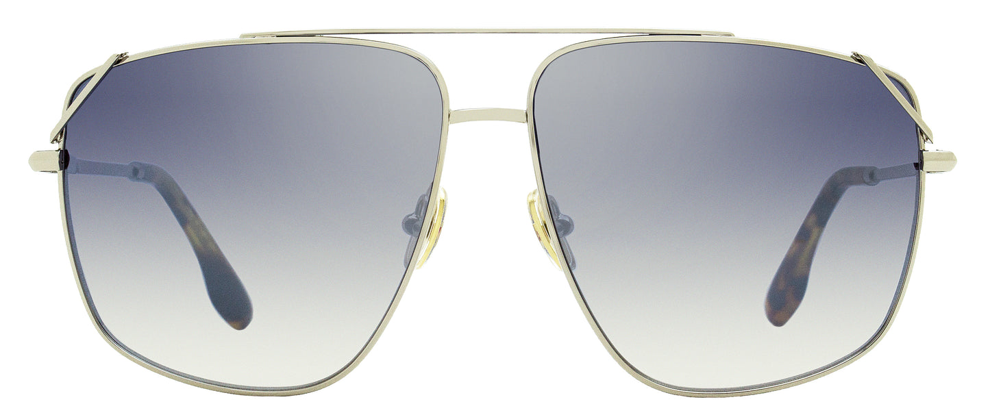 Victoria Beckham Navigator Sunglasses VB229S 040 Silver/Havana 61mm