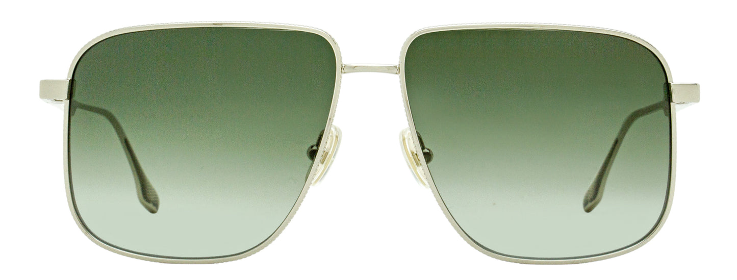 Victoria Beckham Coin-Edge Navigator Sunglasses VB243S 044 Silver 57mm