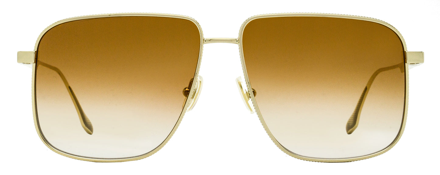 Victoria Beckham Coin-Edge Navigator Sunglasses VB243S 723 Gold 57mm