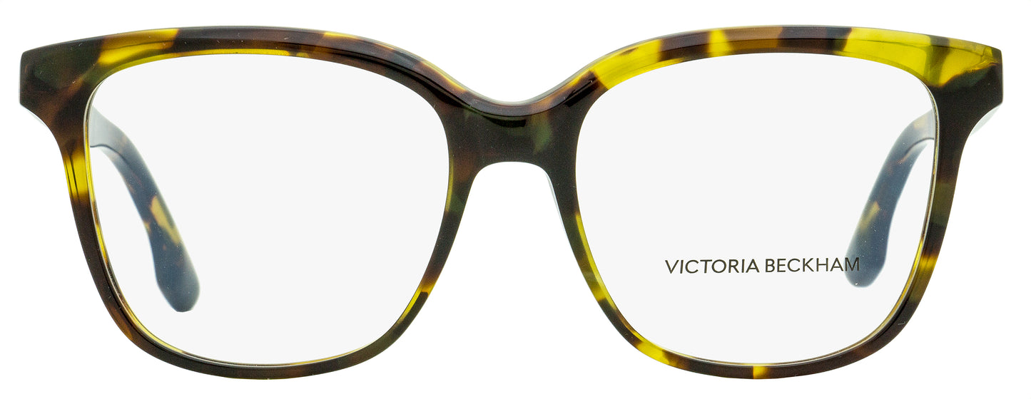 Victoria Beckham Square Eyeglasses VB2608 341 Green Tortoise 54mm