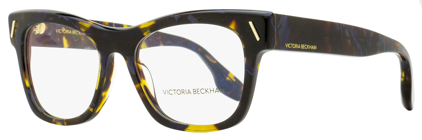 Victoria Beckham Rectangular Eyeglasses VB2634 418 Havana Blue 51mm