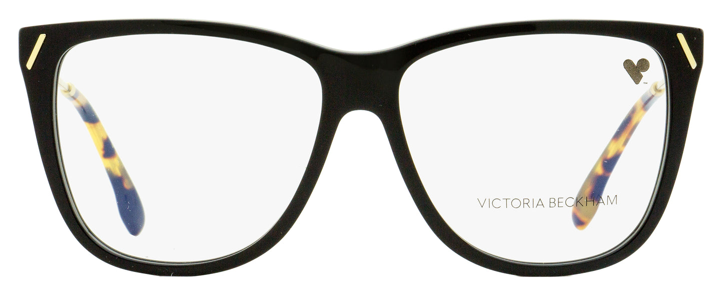 Victoria Beckham Square Eyeglasses VB2636 001 Black/Gold 56mm