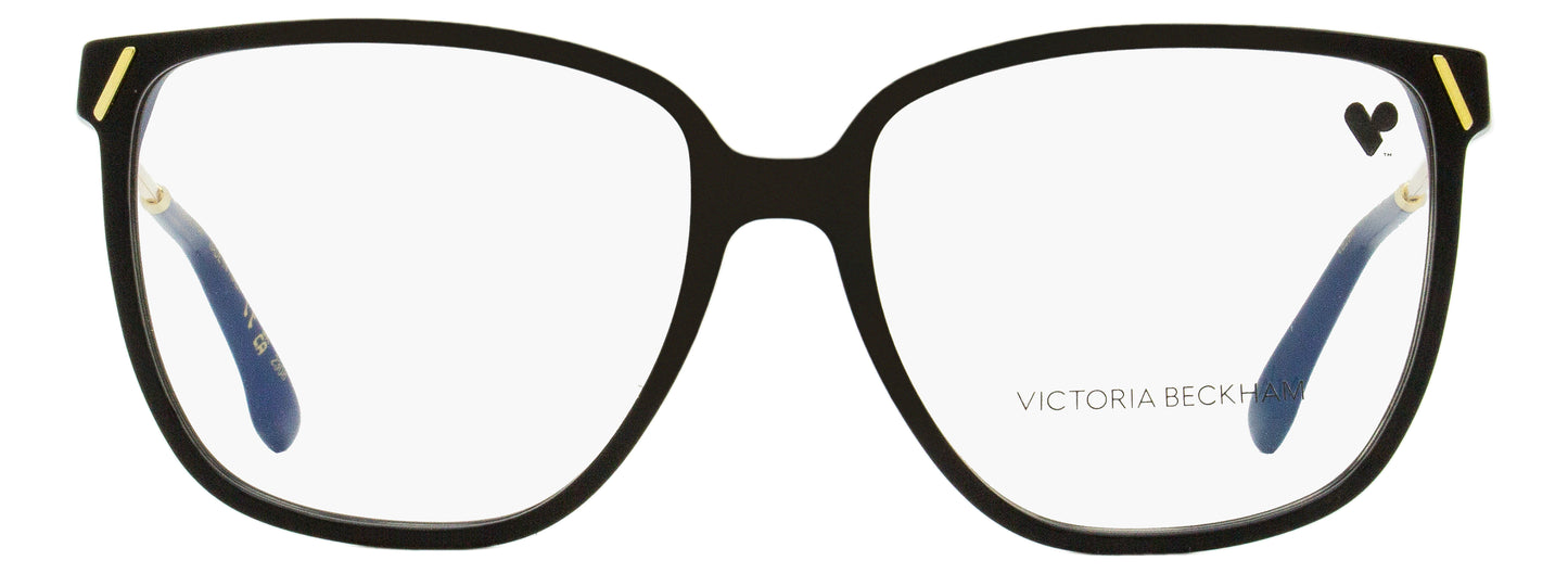 Victoria Beckham Oversize Square Eyeglasses VB2640 001 Black/Gold 57mm