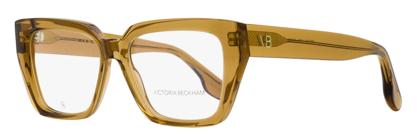 Victoria Beckham Angular Rectangle Eyeglasses VB2648 203 Transparent Brown 54mm
