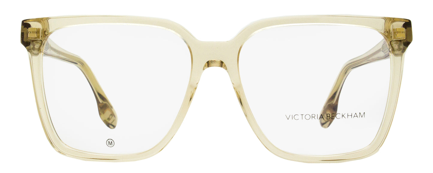 Victoria Beckham Large Square Eyeglasses VB2669 250 Transparent Beige 55mm