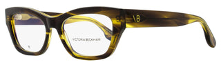 Victoria Beckham Modified Rectangle Eyeglasses VB2675 318 Striped Khaki 53mm