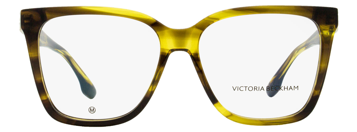 Victoria Beckham Square Eyeglasses VB2680 318 Striped Khaki 53mm