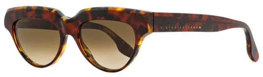 Victoria Beckham Cateye Sunglasses VB602S 616 Red Amber Tortoise 53mm 602