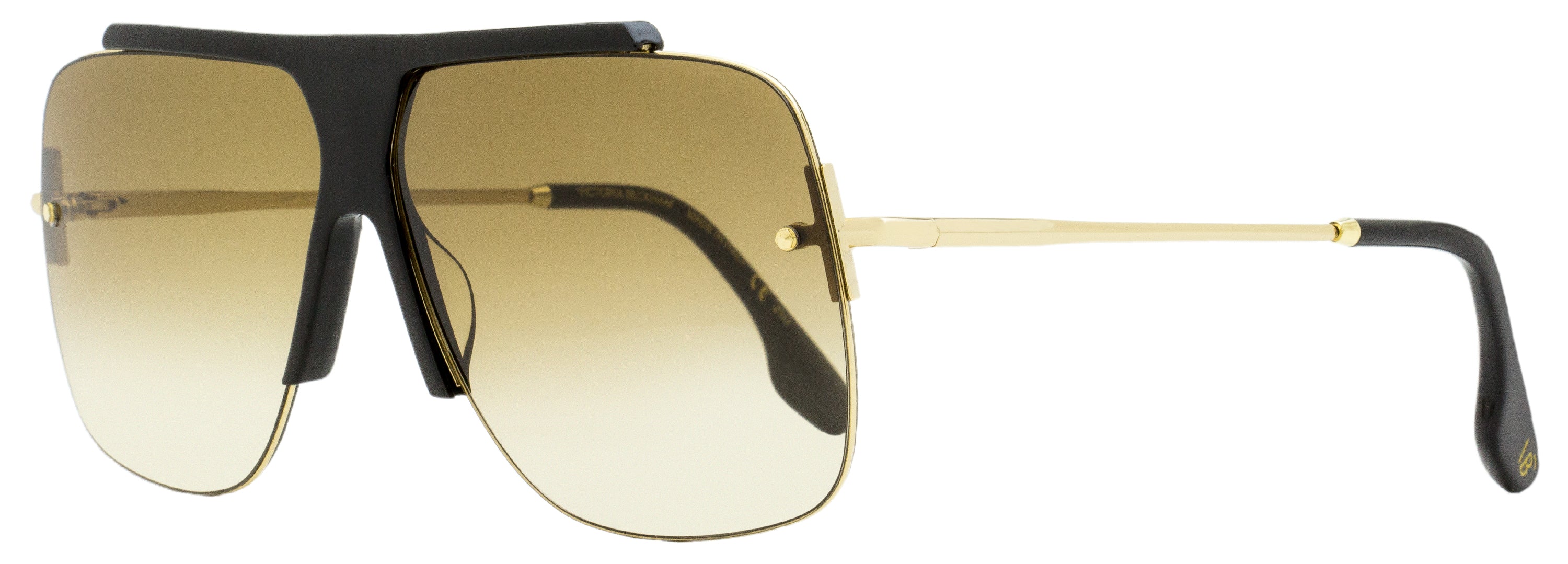 Victoria Beckham VB627S Navigator Sunglasses 001 Black/Gold