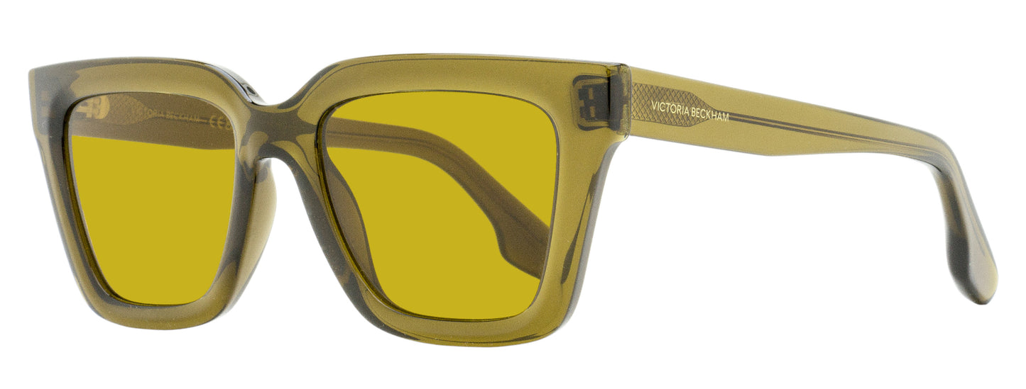 Victoria Beckham Tapered Rectangular Sunglasses VB644S 316 Khaki 53mm