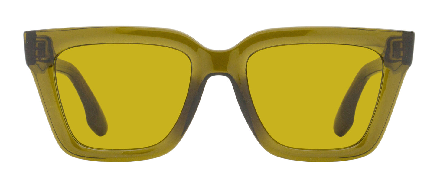 Victoria Beckham Tapered Rectangular Sunglasses VB644S 316 Khaki 53mm