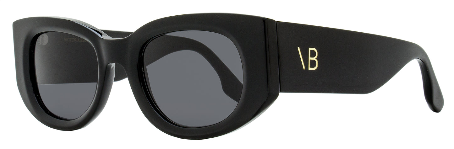 Victoria Beckham Oval Sunglasses VB654S 001 Black 50mm